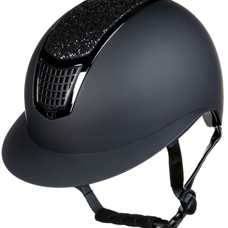 Casco HKM Sports Equipment Glamour Shield, negro/negro TALLA M - Imagen 2